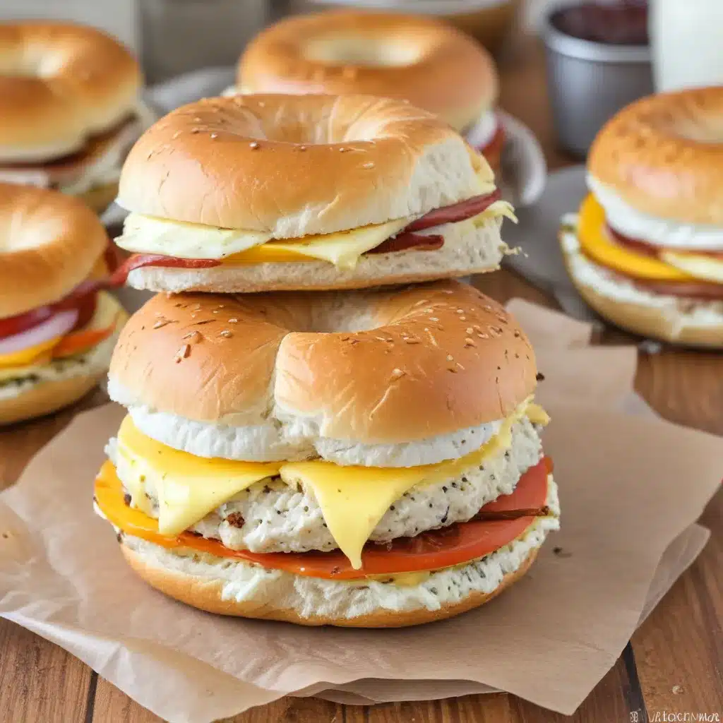 Bagel Breakfast Sandwich Recipe (Freezer Friendly!) • MidgetMomma