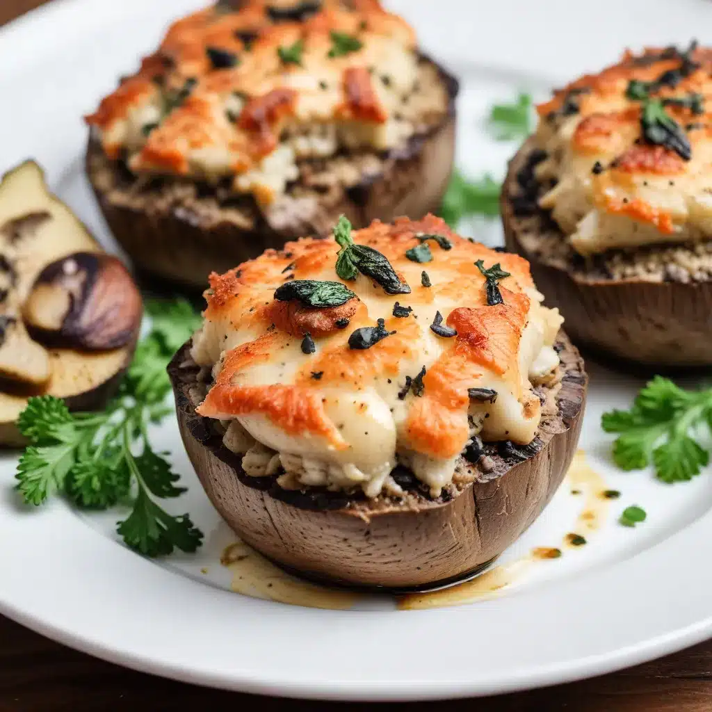 Discovering the Joys of Gluten-Free Seafood Stuffed Portobello Caps