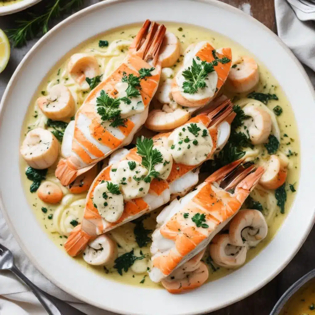 Elevating Gluten-Free Seafood Dishes with Creamy Garlic-Herb Sauces