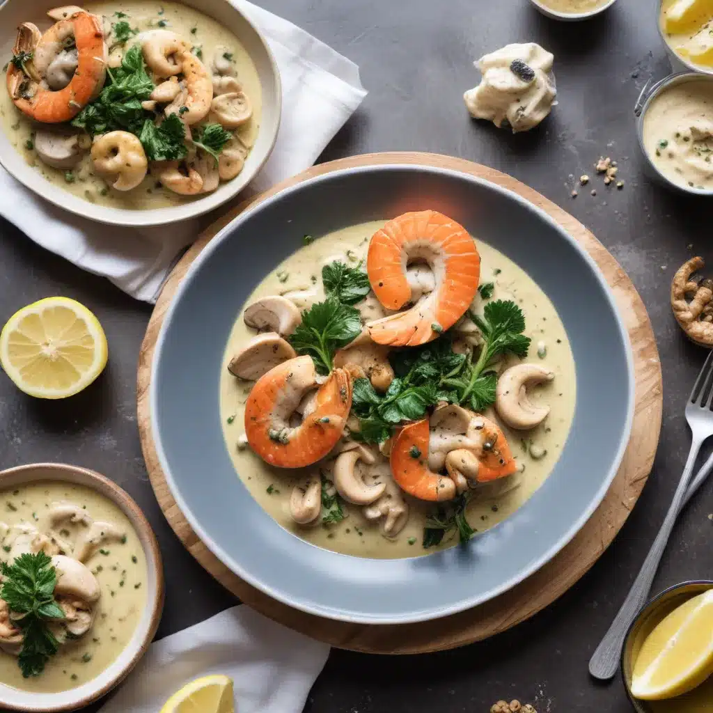 Elevating Gluten-Free Seafood Dishes with Creamy Mushroom Sauces