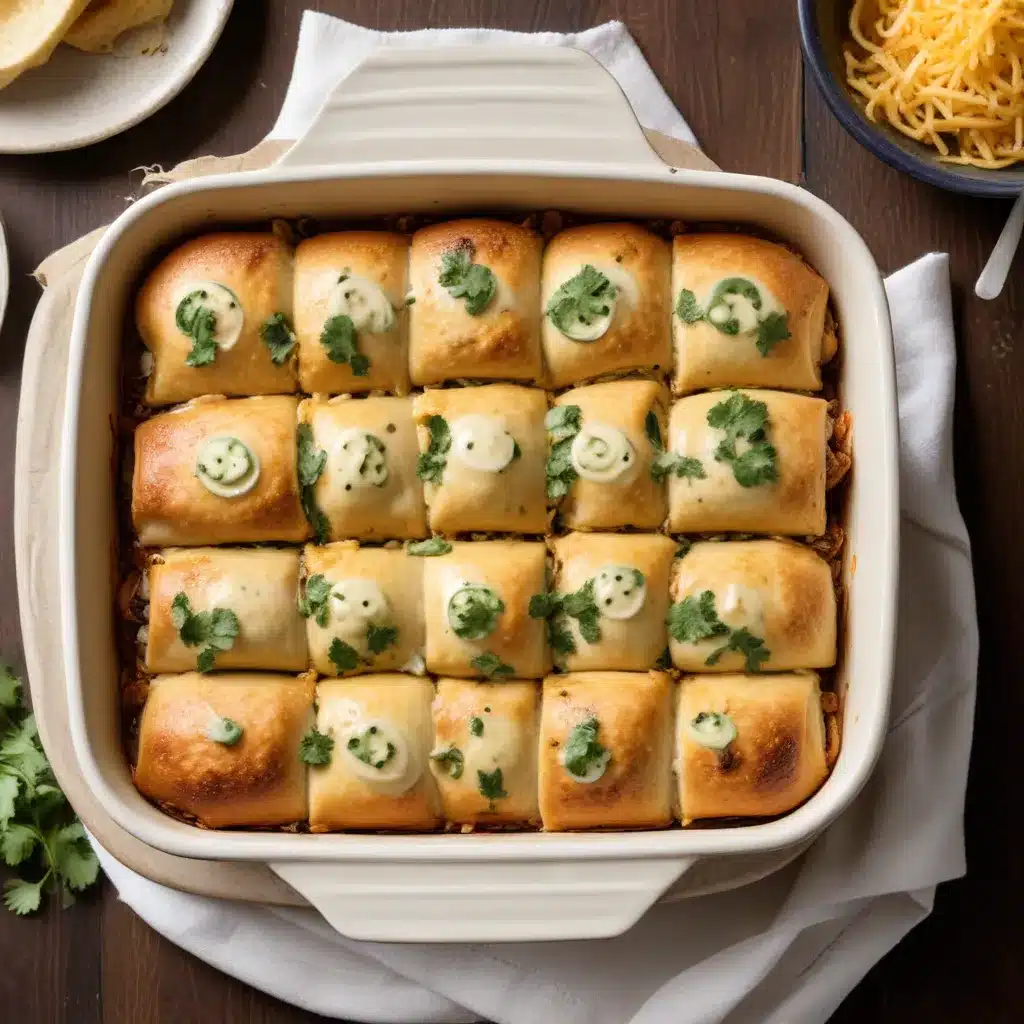 Enchilada Escapades: Baked Mexican Rolls with a Briny Twist