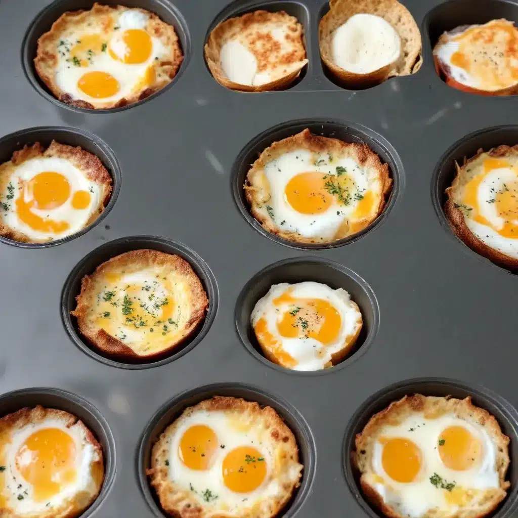 Oven Baked Eggs In a Muffin Tin • MidgetMomma