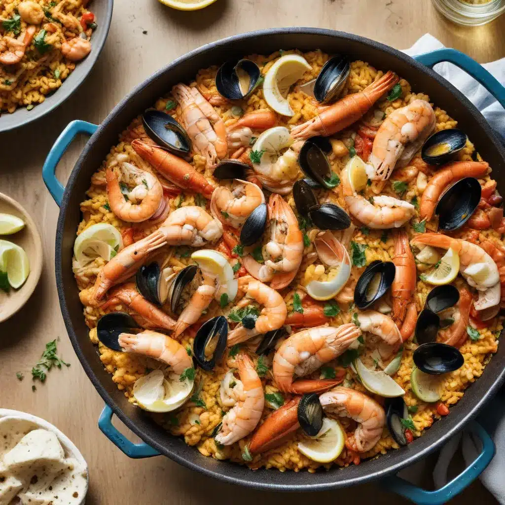 Paella Party: Vibrant, One-Pot Spanish Seafood Rice Dish