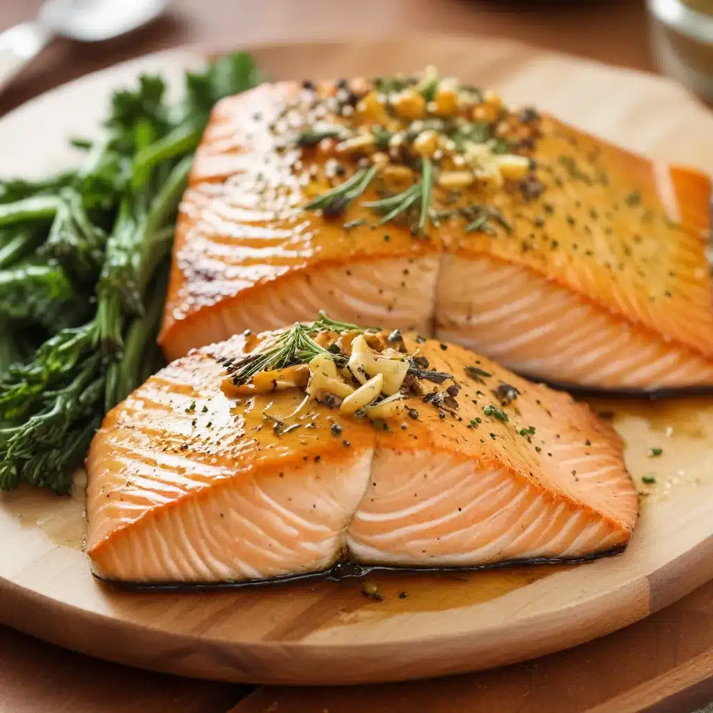 Roasted Salmon with Honey-Mustard Glaze: A Crowd-Pleasing Delight