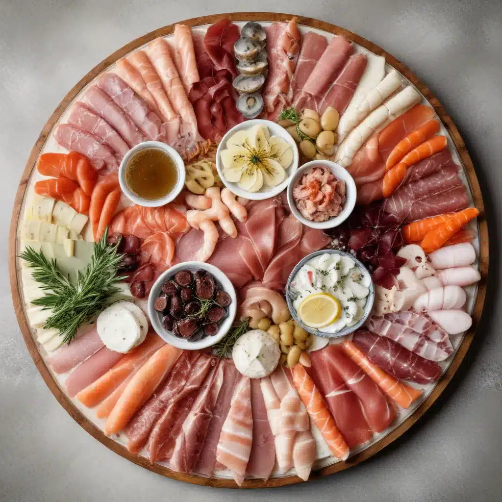 Seafood Charcuterie: Artfully Arranged Platter of Briny Delights