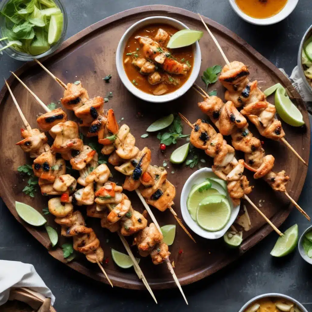 Seafood Satay: Skewered, Marinated, and Grilled Seafood Delights