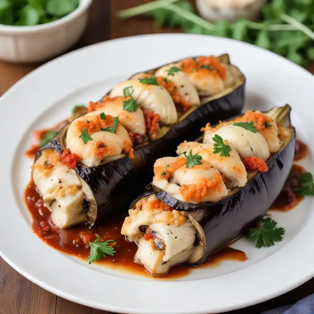 Seafood Stuffed Eggplant Rolls: Elegant and Flavor-Packed Dish