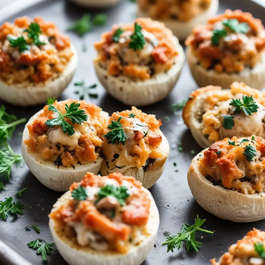 Seafood Stuffed Mushroom Caps: Elegant and Flavor-Packed Appetizers