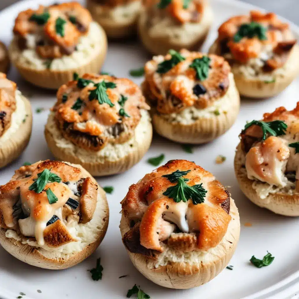 Seafood Stuffed Mushroom Caps: Elegant and Umami-Rich Appetizers