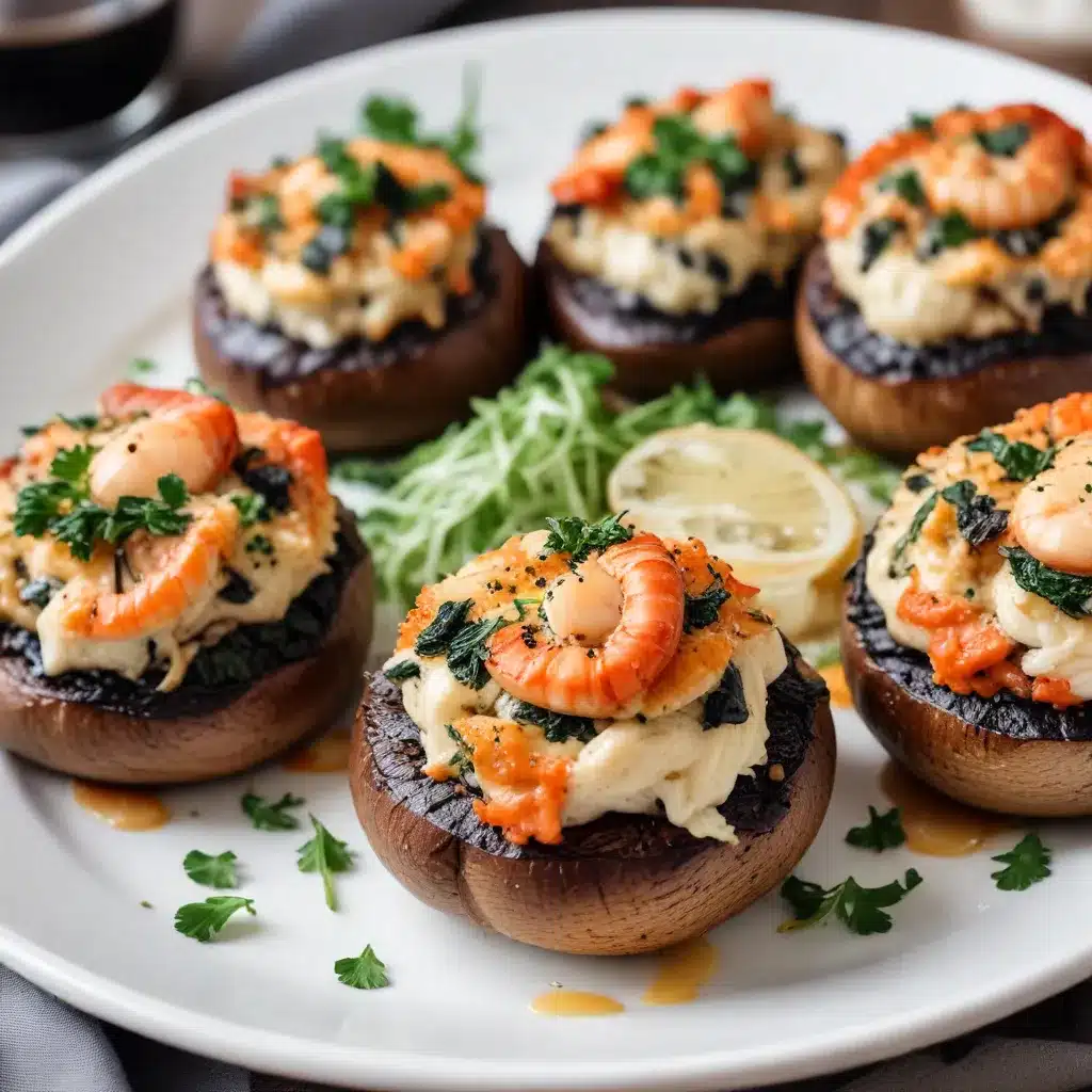 Seafood Stuffed Portobello Caps: Elegant and Umami-Rich Appetizers