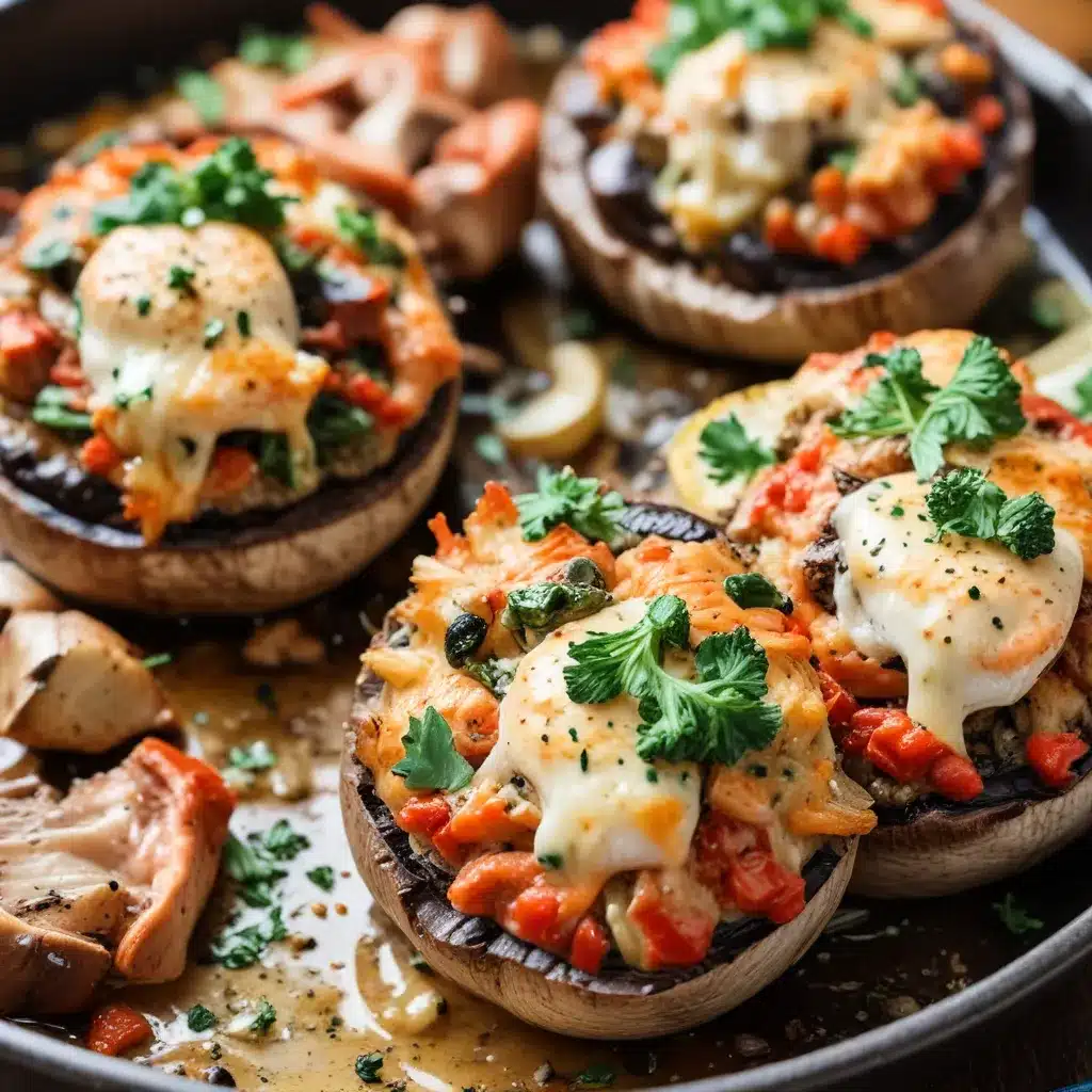 Seafood Stuffed Portobello Caps: Umami-Rich and Protein-Packed