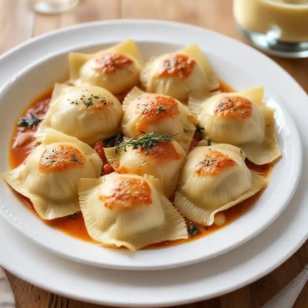 Seafood Stuffed Ravioli: Delicate Pasta Pockets with Briny Surprise