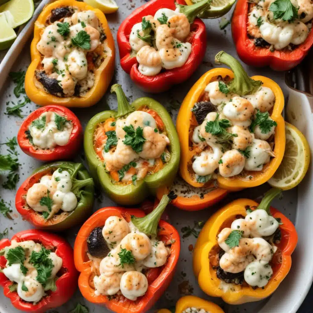 Seafood Stuffed Roasted Peppers: Vibrant and Flavor-Bursting Bites