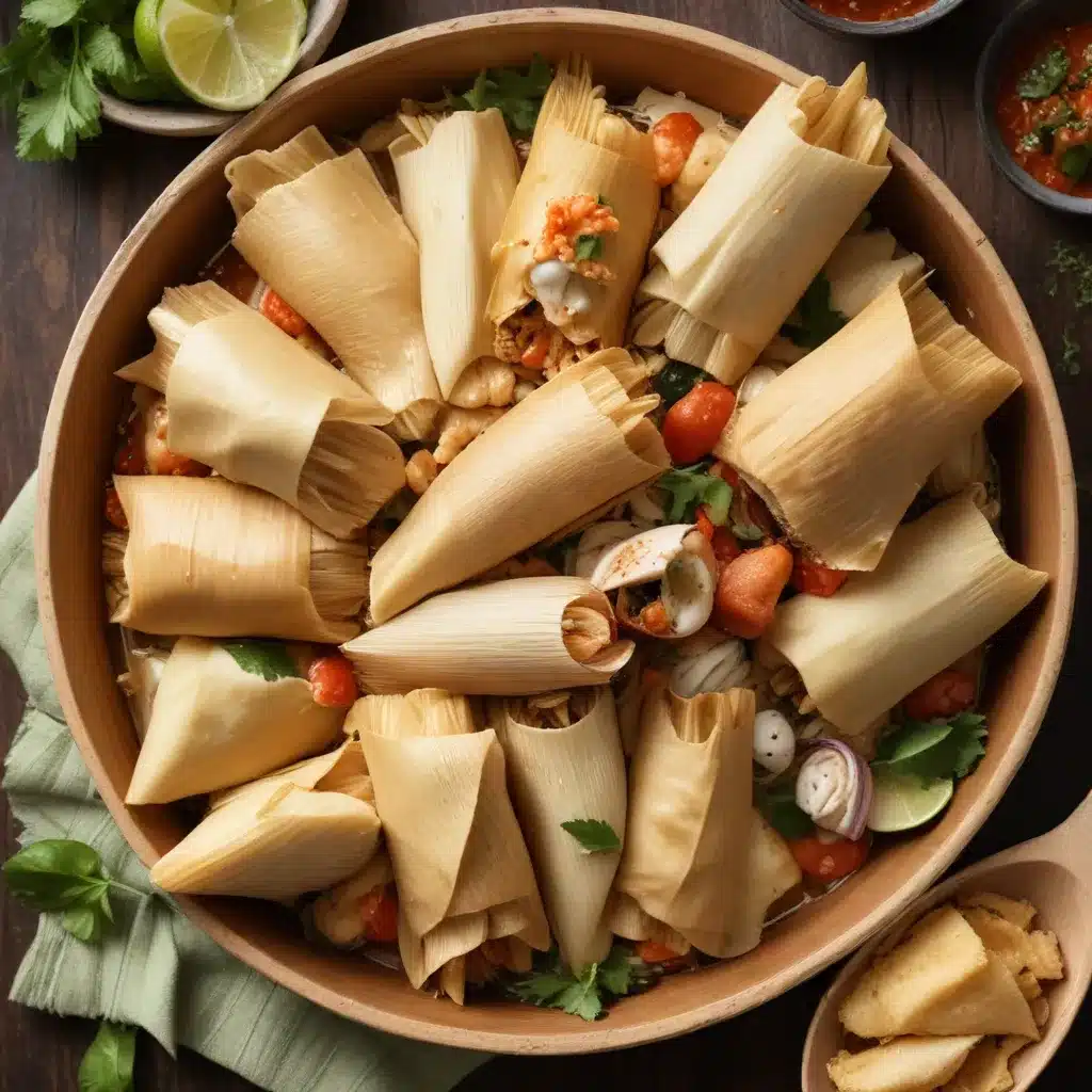 Seafood Tamales: Masa-Wrapped Savory Seafood Delicacies