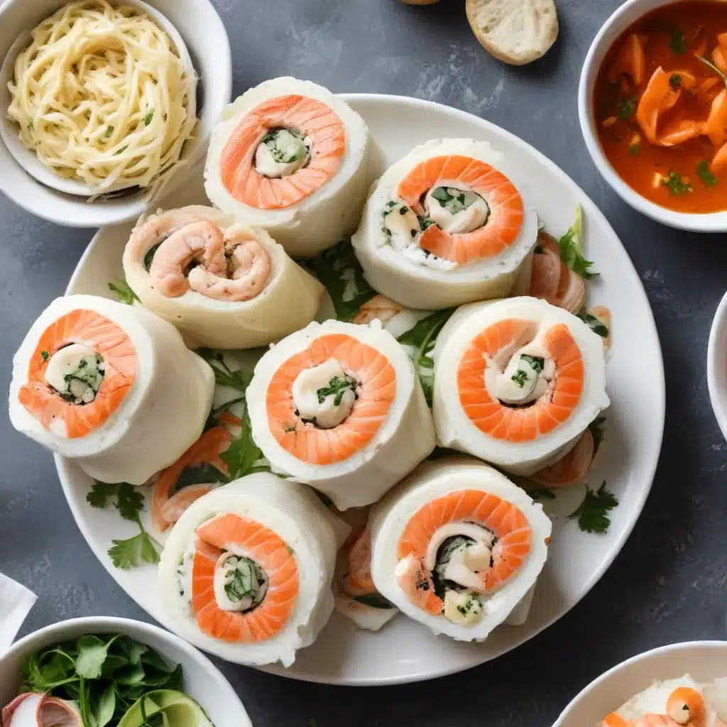 Springtime Seafood Rolls: Fresh and Vibrant Appetizer Delights