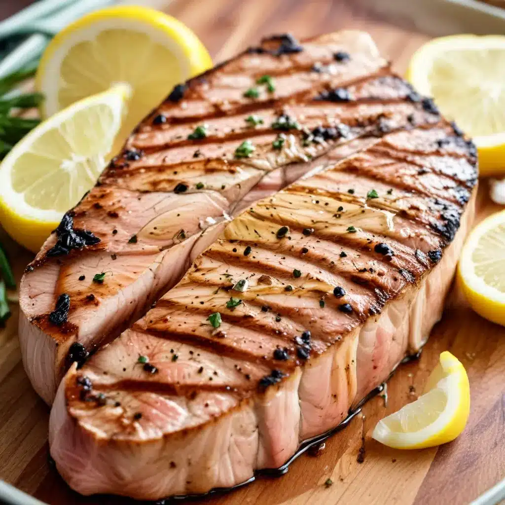 Zesty Lemon-Garlic Marinade for Grilled Tuna Steaks